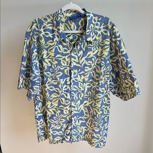 Ocean Pacific Yellow Pattern Chambray Shirt